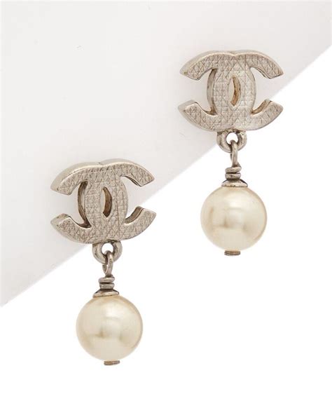 chanel earrings metal|Chanel earring uk price.